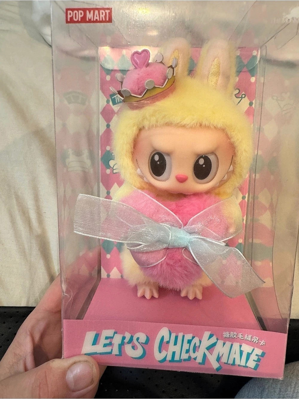 POP MART Let's Checkmate Pink & Yellow Boxed Plush Figure